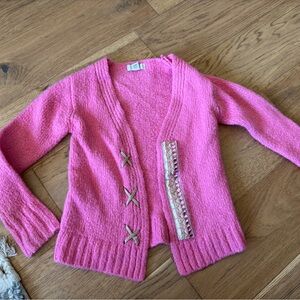 Peek cardigan sweater girls 6-7